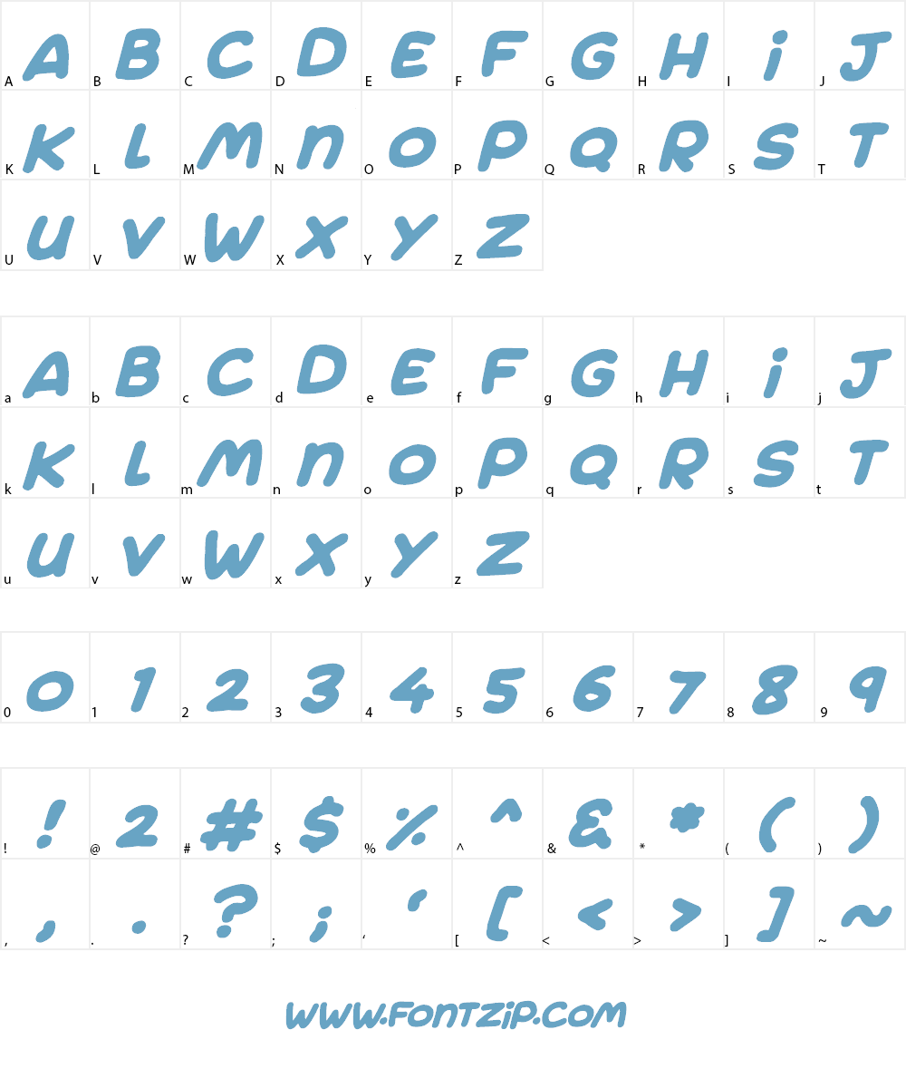 Jumping Font Character